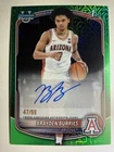 2025-26 Bowman Chrome Brayden Burries 1st True Green Refractor On Card Auto /99