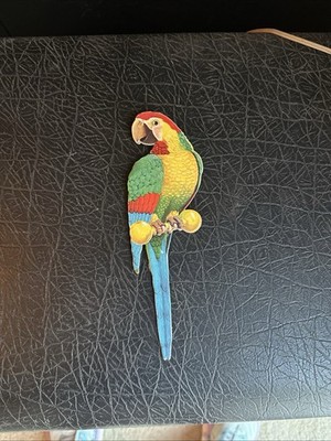 Vintage 1950s Advertising Cardboard Parrot For Passott Shoes