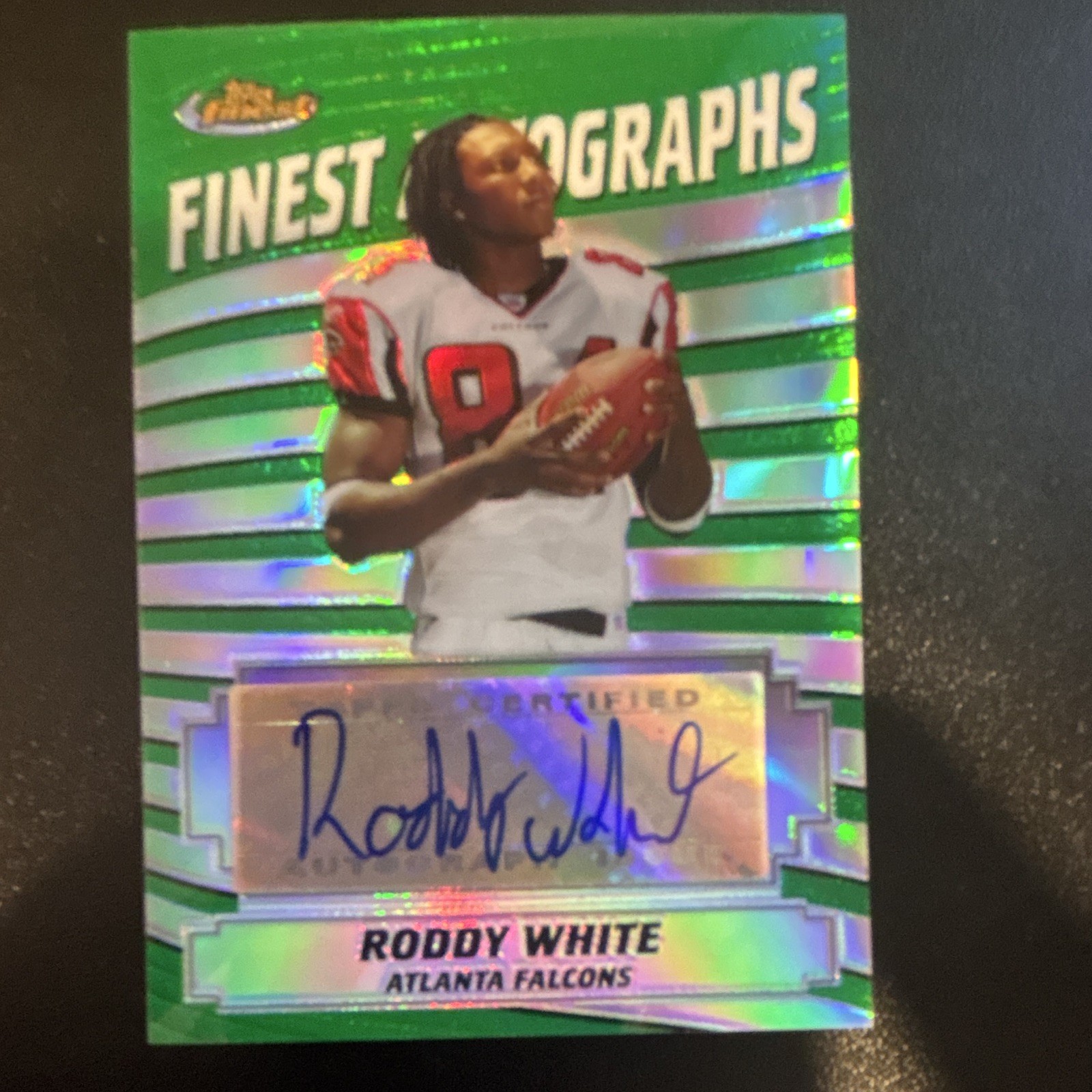 Roddy White Finest Autographs #FARW Base
