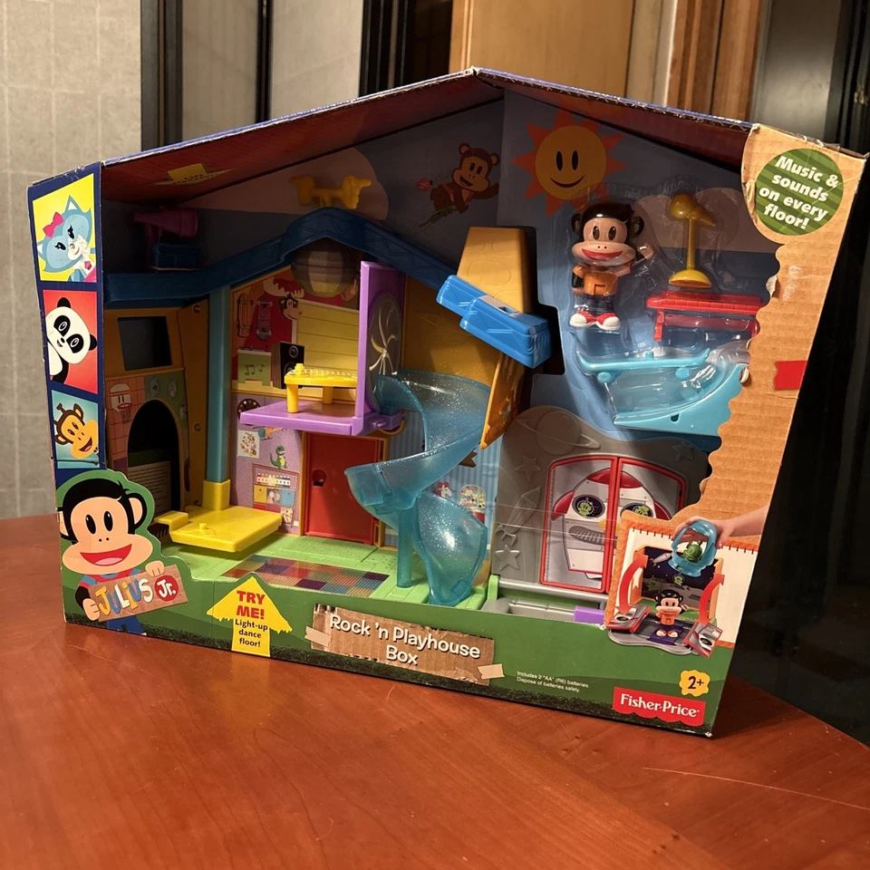 FISHER-PRICE - CAJA JULIUS JR. ROCK 'N PLAYHOUSE Nueva En Caja - Leer Foto 2 de 4