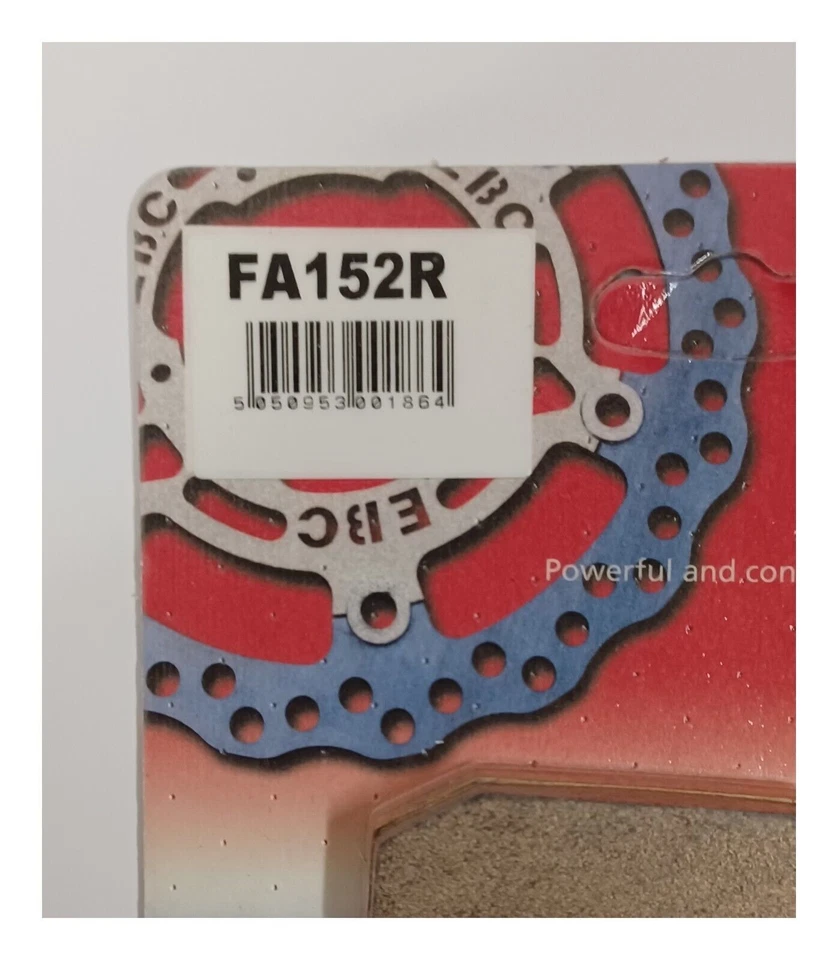 EBC Sintered REAR Disc Brake Pads (1 Set) Fits SUZUKI RMX250 (1989 to 1993) - Imagem 3 de 4