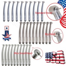 1-10Pcs Dental High Speed Handpiece Push Button Standard/Mini Small Head 4 Holes