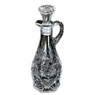 Vtg Anchor Hocking Glass Early American Prescut Star Vinegar Bottle Cruet