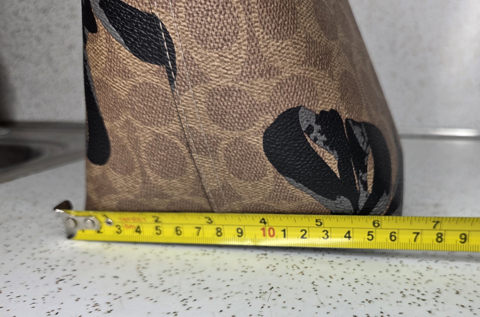 Coach City Tote Bag In Signature Canvas With Bow Print CY652 NWOT thumbnail 12