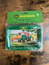 Metal JOHN DEERE Change Trays 4 piece set different design pictures Sealed New