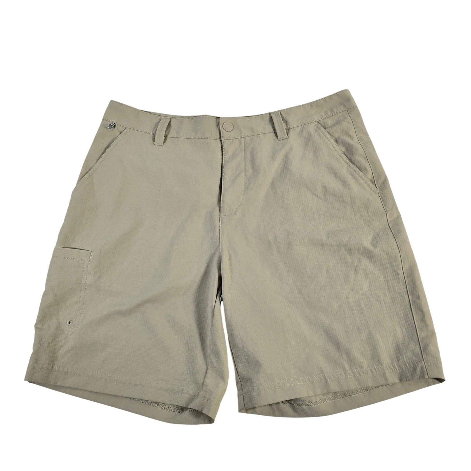 Columbia PFG Men's Tan Cargo Shorts Size 34W 8L Outdoor Fishing Hiking