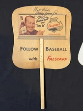 DIZZY DEAN FULL JSA CERT Signed Autograph FALSTAFF BEER Advertising Fan BASEBALL