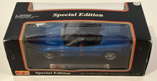 MAISTO 1998 Blue Chevy Corvette Convertible Special Edition BLUE 1:18 Scale