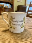 Vtg 1951 Royal Worcester Thursday’s Child BOY China Mug England Hand Painted EUC — photo 2