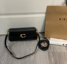 CAM16 Black Jet Shoulder Bag Black Leather NEW