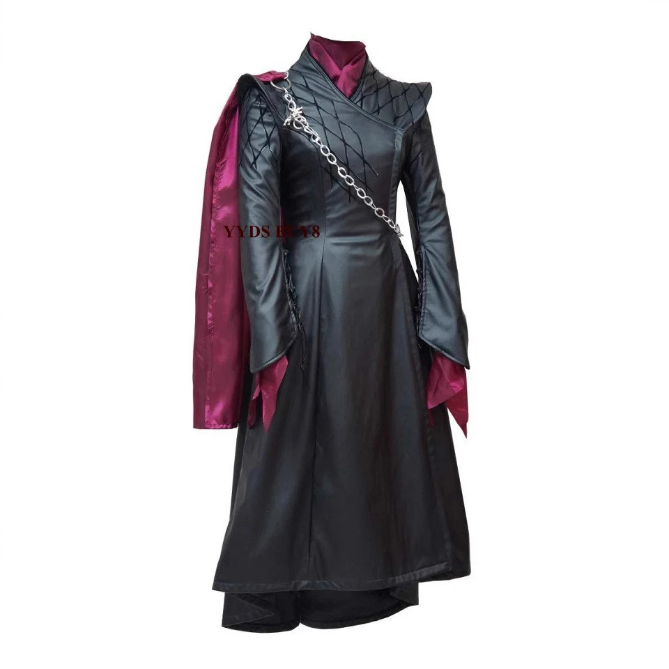 Juego de Tronos Daenerys Targaryen Disfraz Juegos con disfraces Vestido Elegante Conjunto Capa Regalo Foto 2 de 4