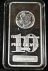 Silver Bar 10 oz .999 Fine Silver ( MADE IN USA) MORGAN DOLLAR DESIGN SEALED