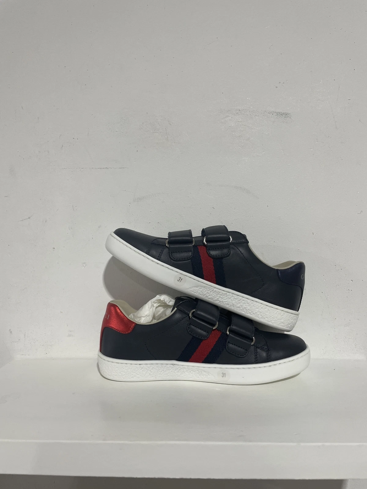 Gucci Kids Ace V.L. Baskets bleues taille 31 (12)