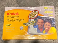 KODAK Premium Photo Paper 4X6 High Gloss Instant Dry 100 Sheets - Sealed