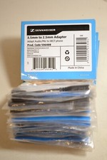 LOT OF 16- Genuine SENNHEISER DECT Handset Adapter 3.5mm to 2.5mm Adapter