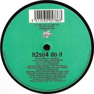 H2so4 Do It Vinyl Single 12inch Private Life Music