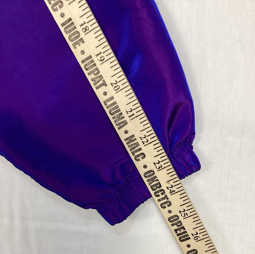 Vtg Surf Style Iridescent Purple 1/4 Zip Pullover Windbreaker Jacket One Size - Picture 5 of 7