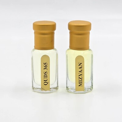 Al-Qudsiyah Luxury Attar Quds 365 + Mizyaan EDP 6ml / Each (Pack Of 2)