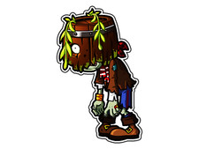 Adesivo Barrelhead piante zombie zombie impermeabile vinile decalcomania auto fustellata