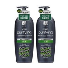 ELASTINE scalp purifying bamboo charcoal Shampoo 680ml(22.99oz) x 2pcs Korea