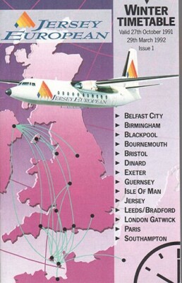 london city to jersey timetable
