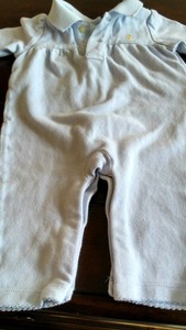 Bebe Nina Ralph Lauren Polo Manga Larga Azul Claro Cuello Traje De 3 Meses Ebay