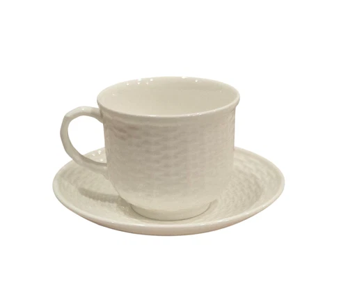 WEDGWOOD Nantucket Basket Cup & Saucer Made In England New