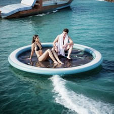 Round Inflatable Floating Dock   Heavy-Duty, ...