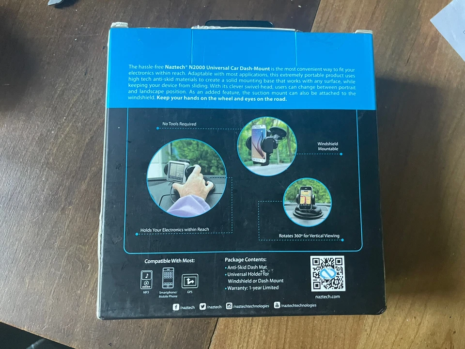 Naztech Universal Dash & Windshield Smartphone GPS Mount - Image 2 of 2