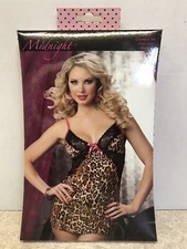 Seven til Midnight Lingerie Chemise Set One Size Brown 9492P