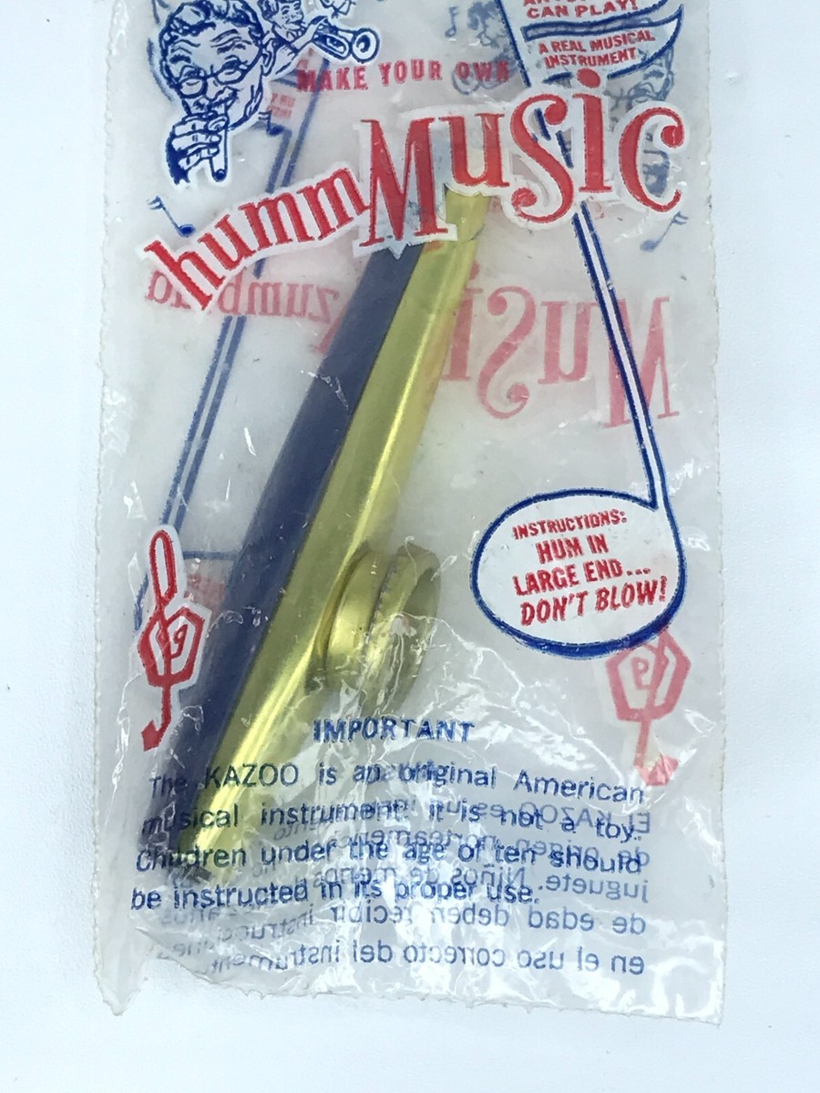 Vintage Original Kazoo New In Package, Metal, Blue | eBay