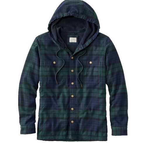 LL Bean Olive Green Barn Chore Coat Flannel Lined sz Mens M Tall  display picture 1