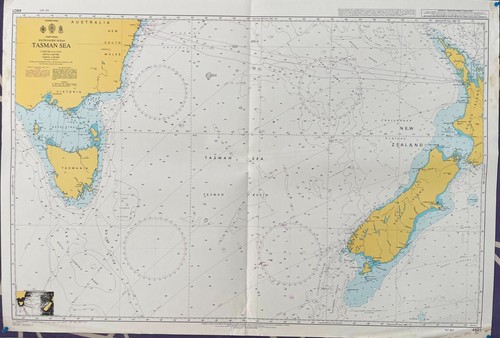 Admiralty 4601 TASMAN SEA SOUTH PACIFIC OCEAN NAUTICAL GENIUS PAPER Map Chart