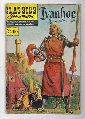 Classics Illustrated # 2 Ivanhoe HRN 149 USA Edition VG