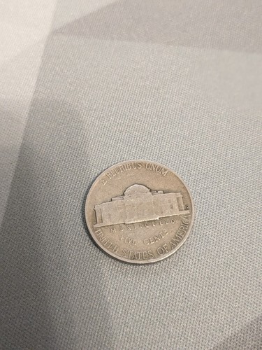 1947 D Jefferson nichel 5 centesimi pezzo AG About Good moneta USA da collezione - Foto 2 di 2