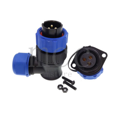 WEIPU SP21 3Pin Waterproof IP68 ,30A Industrial Electrical Power Cable Connector