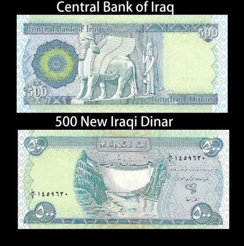 100,000 New Iraqi Dinar Iraq 200 x 500 Dinar Notes Unc 2 Bundles of 100 Notes - Picture 2 of 2