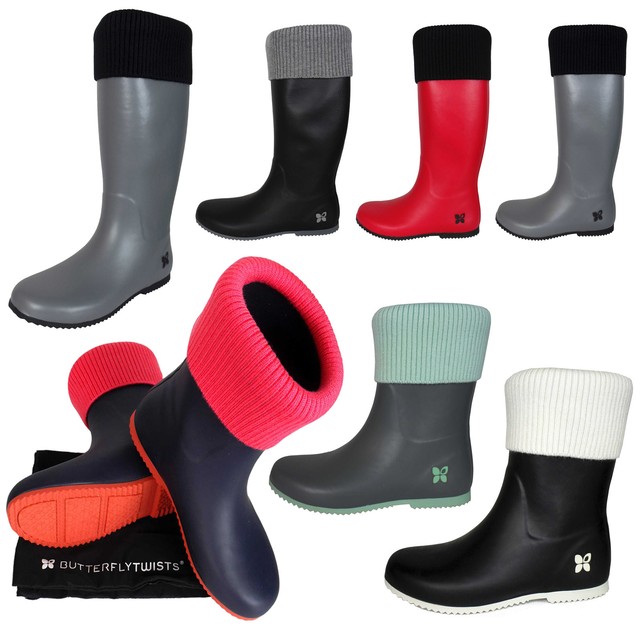 butterfly twists rain boots