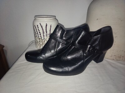 Franco Sarto Black Leather Ankle Boots Ritzy Womens Size 9.5 has wear | eBay Franco Sarto Black Leather Ankle Boots Ritzy Womens Size 9.5 has wear | eBay