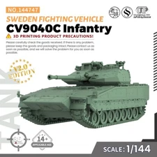 SSMODEL 1/144  Military Model Kit Sweden CV9040C Infantry Fighting Vehicle