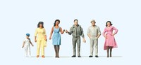 14045 Preiser Ho Passanten, Miniaturfiguren. MaßStab 1:87. Aus Kunststoff, Hobby