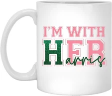 Harris For President Mug - I'm With Her - Election 2024 Mug (11oz) White New