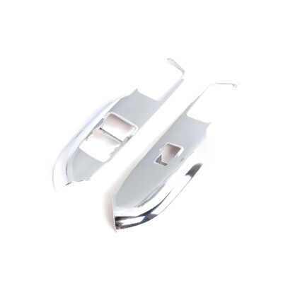 For Ford Mustang 2015-2022 Chrome Silver Car Window Lift Panel Switch Cover Trim