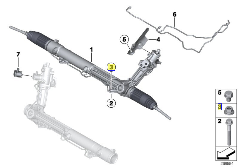 BMW 16 Mm selbstsichernd Mutter & Unterlegscheibe M10 X 1.5mm  