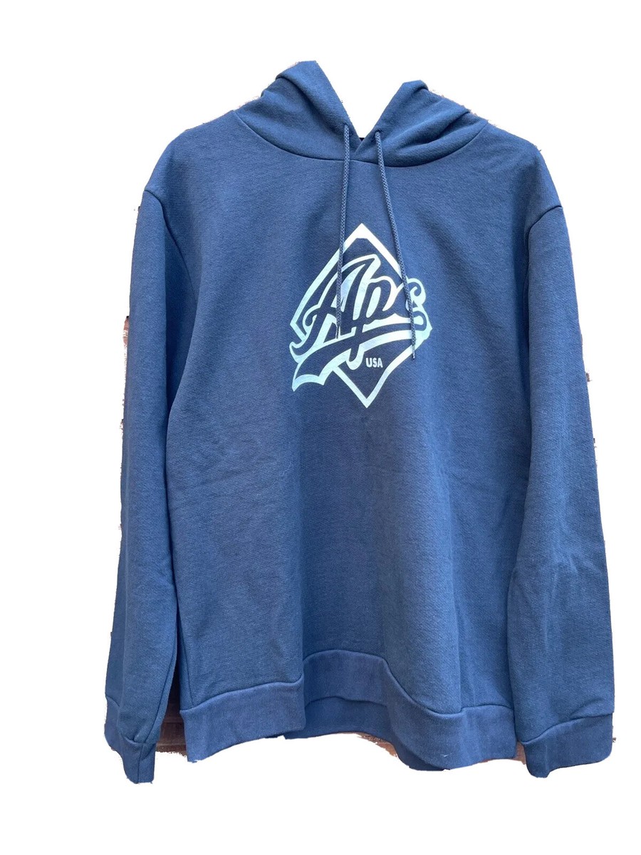 APC Men Hoodie Sweatshirt In Dark Navy Size XXL UK