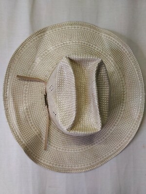 American Hat Company straw hat, 7 1/8 Poli Rope excellent . 