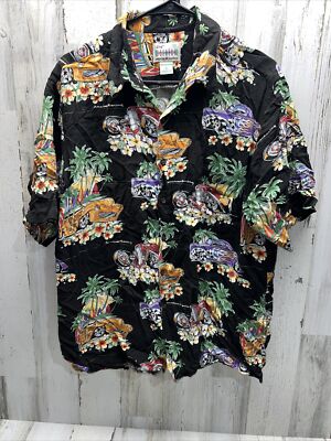 Vintage Reyn Spooner American Classics L Rayon American Racing 