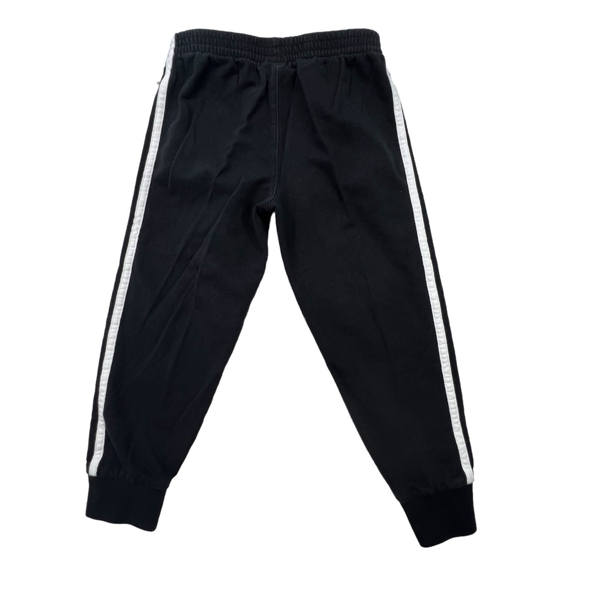 Adidas Three-Stripe Jogger Track Pants Athletic Black White Youth