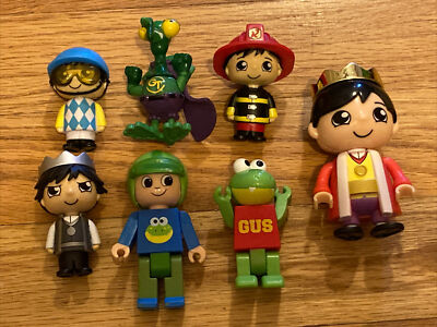 Ryans World Bonkers Toy LLC Mystery Figures lot of 7 Gus Firefighter etc