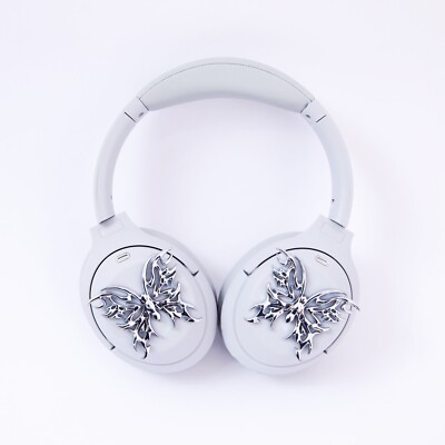 For Sony XM4, XM5, Silver Butterfly attachment Bose, Skullcandy apple headphones